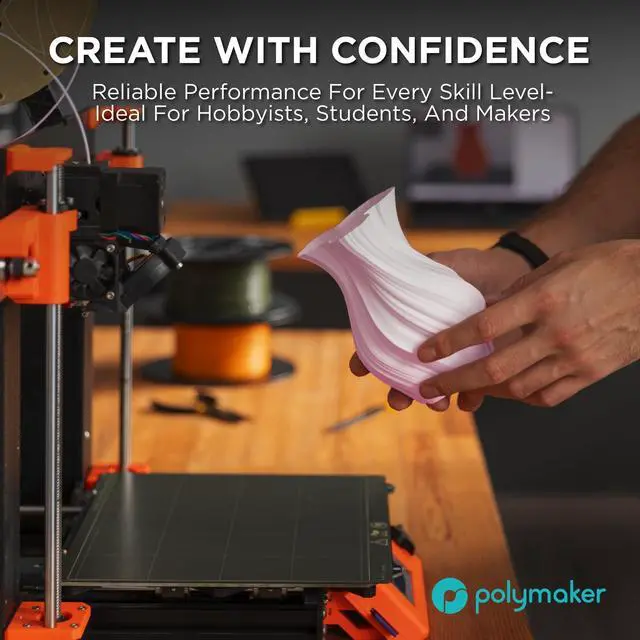 Alt view image 14 of 14 - Matte PLA Filament Cotton White 1.75mm 1kg 3D Printing Filament, PolyTerra 3D Printer PLA Filament