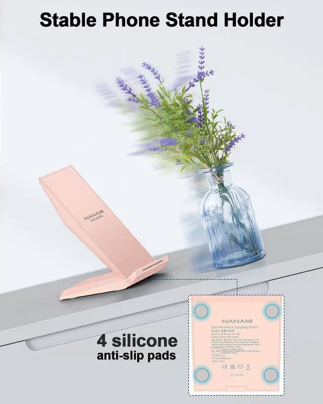 Alt view image 12 of 14 - Wireless Charger 2 Pack - Fast Wireless Charging Stand for iPhone 17/17 Air/16/16 Plus/16 Pro Max/16 Pro/15/14/13/12, Phone Charger Compatible Samsung Galaxy S26/S25/S24/S23/S22/S21,Pixel 6/5
