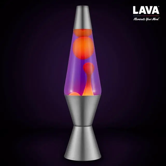Alt view image 7 of 7 - Lava® Lamp - 14.5" Purple Sunset - The Original Motion Light - Yellow Wax and Purple Liquid - Item #2635 (Amazon Exclusive)