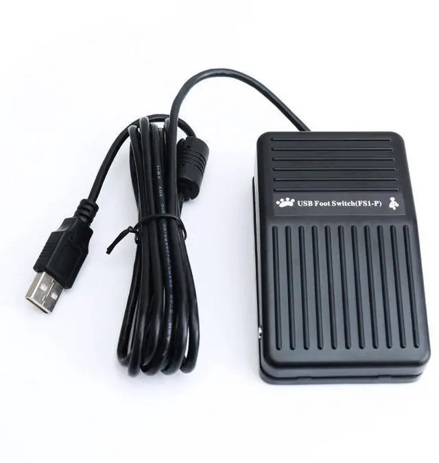 Alt view image 6 of 10 - USB Foot Switch for Gaming - HID Programmable 3-Pedal, Anti-Slip Heavy Duty, MMO Macro Controller for PC Keyboard Replacement, FPS & Game Assistant