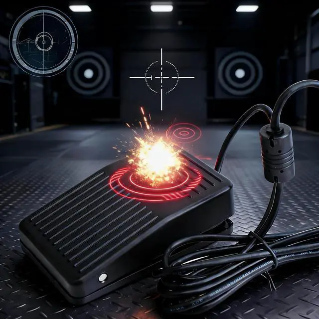 Alt view image 9 of 10 - USB Foot Switch for Gaming - HID Programmable 3-Pedal, Anti-Slip Heavy Duty, MMO Macro Controller for PC Keyboard Replacement, FPS & Game Assistant