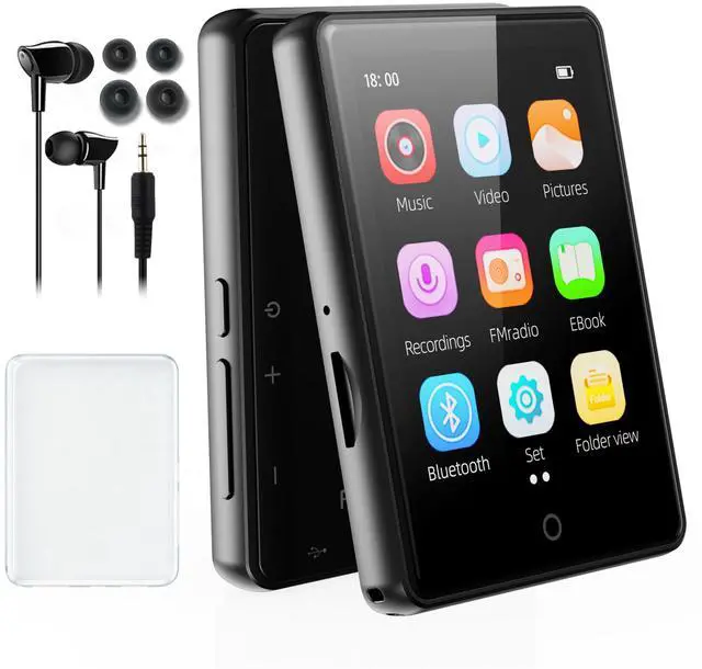 Main image of 64GB MP3 Player with Bluetooth 5.3,Portable MP3 Player with Speaker for Kids with HiFi Lossless Sound Music,2.8 in Full Touchscreen,FM Radio,Voice Recorder,Supports Up to 128GB TF Card