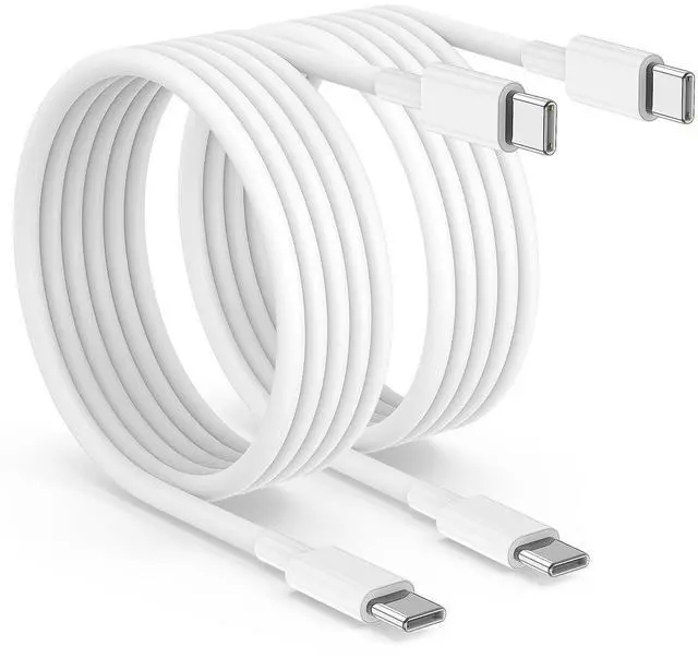 Main image of 2pack 6ft USB C to C Cable, 60W Type C to Type C Fast Charging Cord for iPhone 17 16 15 Pro, Pro Max, Plus, iPad Pro, MacBook Air 13 inch, iPad Pro, Air, for Samsung Galaxy S25 and More