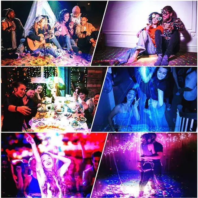 Alt view image 4 of 7 - Party Lighting, Dj Disco Lights, stroboscopic Sound Control Laser Lights, projectors and Remote Control, Bars, KTVS, Karaoke, Family Gatherings, Holiday Revelry, on-site Display of Small Gifts