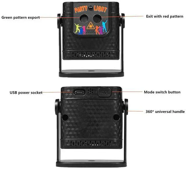 Alt view image 6 of 7 - Party Lighting, Dj Disco Lights, stroboscopic Sound Control Laser Lights, projectors and Remote Control, Bars, KTVS, Karaoke, Family Gatherings, Holiday Revelry, on-site Display of Small Gifts