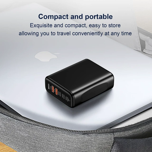 Alt view image 13 of 14 - USB C Charging Station Fast Wall Charger USBC Charging Power Hub for Multiple Device Desktop Charge Block 3 USB C 2 USB A 120W Pd Rapid Strip Adapter Compatible for iPhone iPad Galaxy Smart Cell Phone