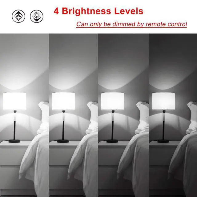 Alt view image 5 of 6 - LED Color Changing Light Bulb with Remote Control, 10W E26 RGB+Daylight White 5700K LED Bulbs Dimmable with Memory Function, Ideal Lighting for Home Decoration,Stage,Bar,Party, 2 Pack