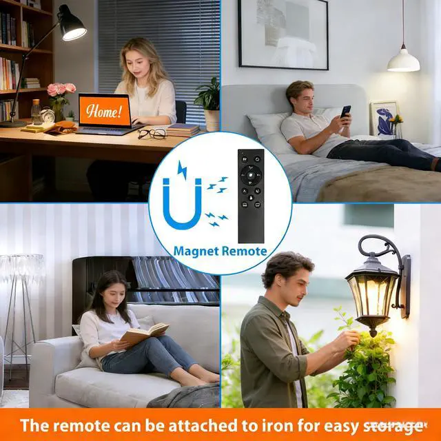 Alt view image 7 of 7 - Remote Control Light Bulbs, A19 LED Bulb, 9W LED Bulb (60W Equivalent), 810LM, 3000K-6000K Dimmable 10%-100%, E26 Base, Light Bulb with Timer for Living Room, Bedroom, 2-Pack