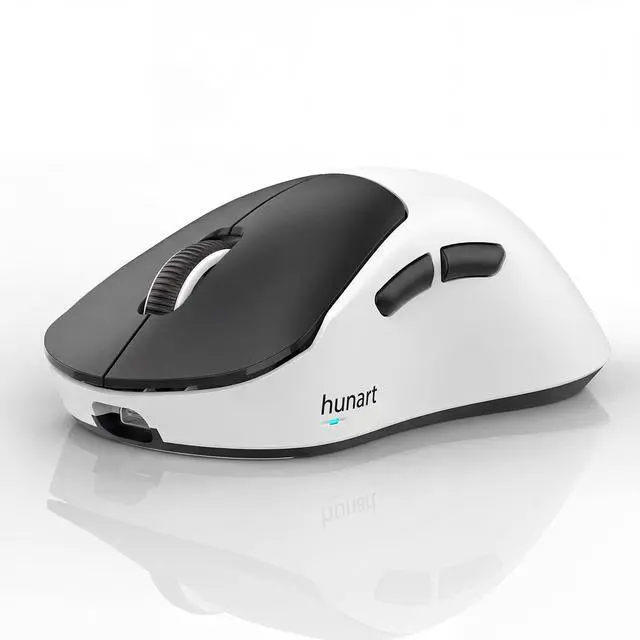 Main image of H6 49g Wireless Mouse, Bluetooth & 2.4GHz Rechargeable Mouse, Lightweight Silent Ergonomic Mouse with USB-C Charging, Portable Right-Hand Office Mouse for Laptop, PC, Mac (Black and White)