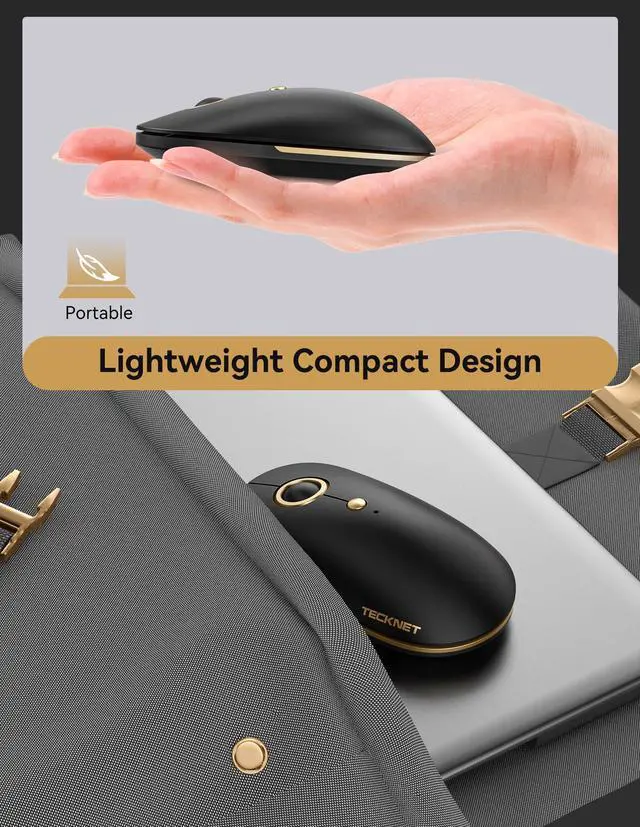 Alt view image 4 of 7 - Wireless Mouse, 2.4G Computer Mouse for Laptop, 4800 DPI Silent Mouse with USB Receiver, Slim Portable Travel Mouse Compatible with MacOS Windows Android PC Chromebook, 18 Months Battery Life