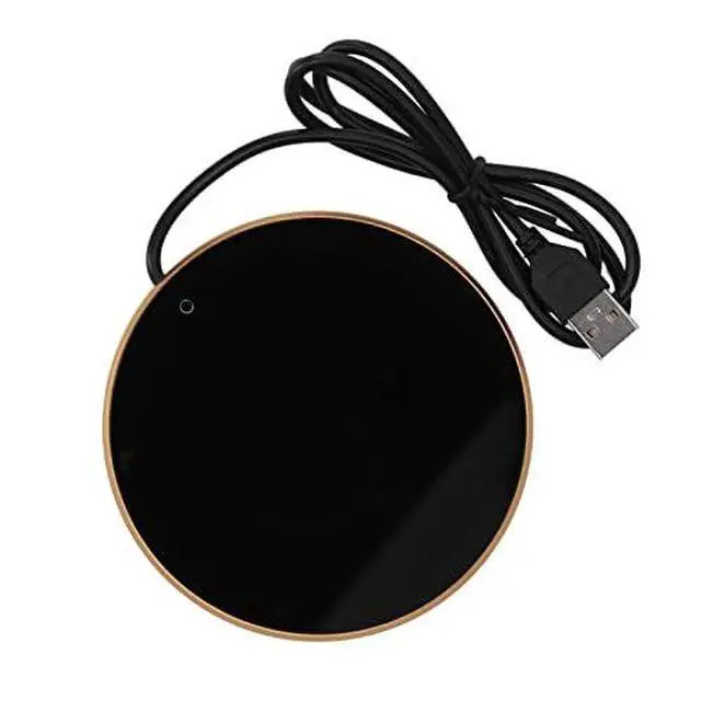 Alt view image 5 of 7 - 5V 2A USB Candle Warmer, 4.1in Coffee Mug Cup Warmer With Smart Power Off Function, 55C Constant Temperature for Home and Office (Gold)