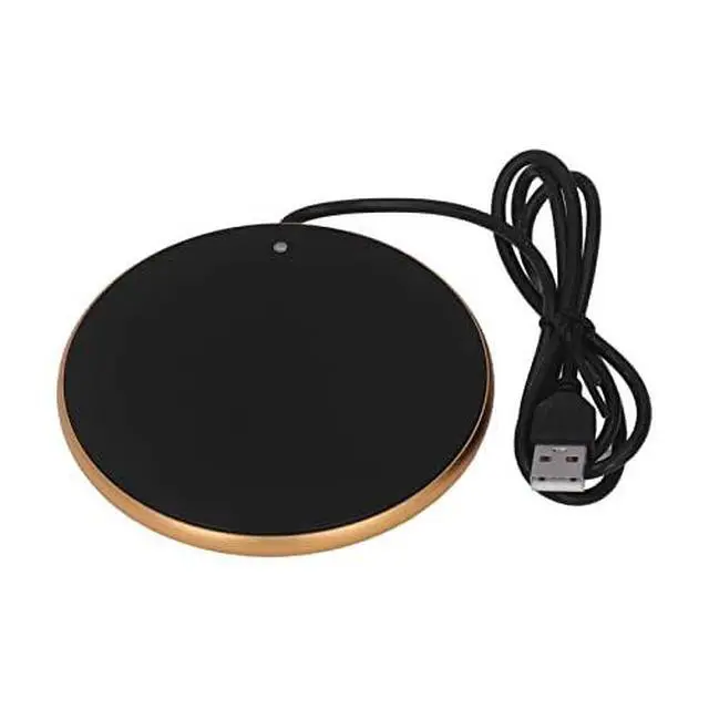 Alt view image 7 of 7 - 5V 2A USB Candle Warmer, 4.1in Coffee Mug Cup Warmer With Smart Power Off Function, 55C Constant Temperature for Home and Office (Gold)