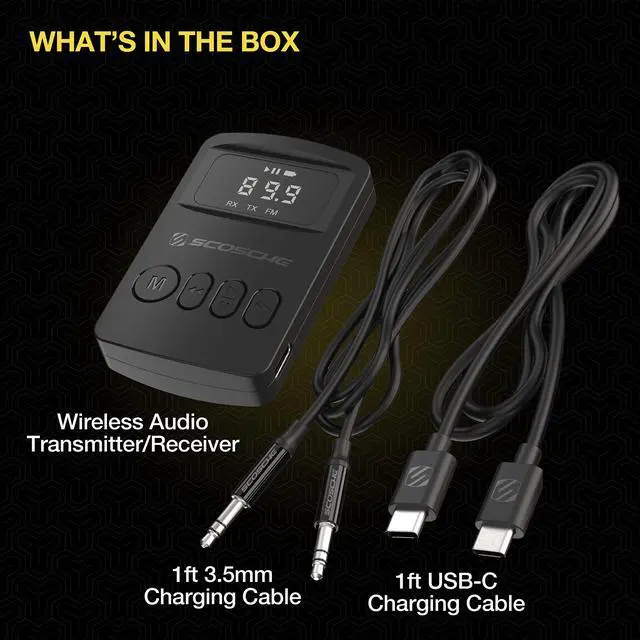 Alt view image 6 of 7 - BTTRFM-SP1 Portable Bluetooth Transmitter/Receiver, FM Transmitter and Wireless Audio Receiver for TV, Headphones, Home/Car Stereo, Airplane Entertainment and more, up to 7 Hour Battery Life