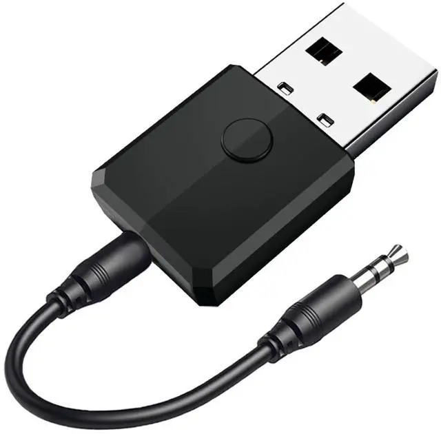 Main image of USB Bluetooth 5.0 Transmitter Receiver, 4-in-1 Mini Wireless Audio Adapter, 3.5mm Bluetooth AUX Adapter for TV PC Headphones Speakers Car/Home Stereo System, USB Power Supply