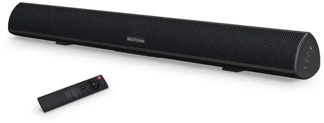 Main image of 80 Watt Soundbar, Sound Bars for TV of Home Theater System (Bluetooth 5.0, 34 inch, DSP, Strong Bass, Wireless Wired Connections, Bass Adjustable, Wall Mountable)