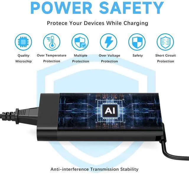 Alt view image 6 of 7 - Laptop Charger Compatible with HP Victus 4.5*3.0mm Tip 200W Adapter | Compatible with Omen Gaming 15 17 Pavilion 15 17 Zbook 15 17 Victus 15 16 Envy 15 TPN-DA10 L00818-850 ADP-200HB B TPN-LA21
