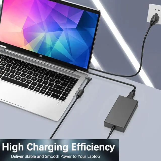 Alt view image 4 of 7 - 120W 19.5V 6.15A AC Charger for HP USB-C Dock G5 5TW10UT 5TW10AA USB-C/A Universal Dock G2 5TW13AA Envy 15 17 Series Omen 15-5000 5100 5200 710415-001 L41856-001 Power Supply Adapter Cord