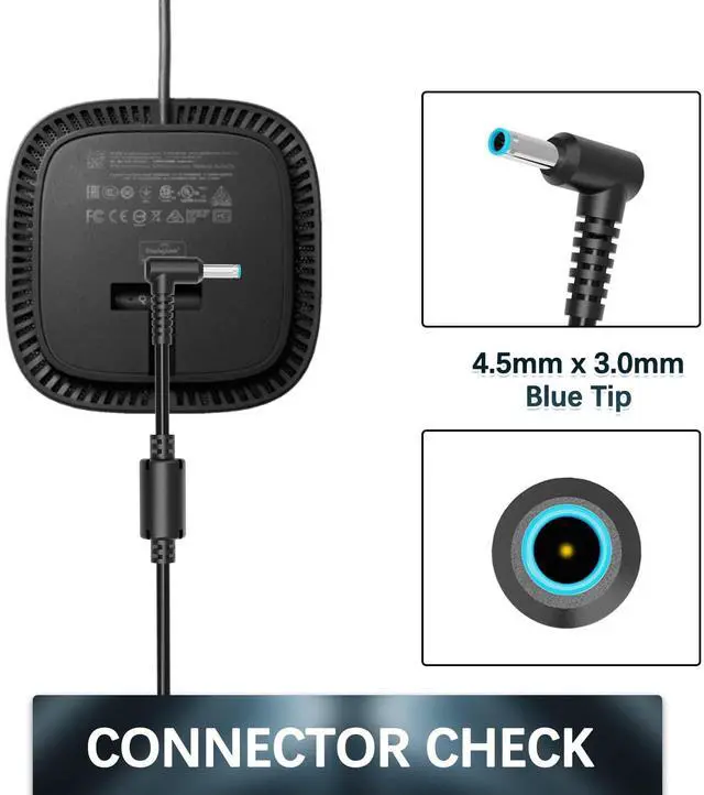 Alt view image 2 of 7 - 120W 19.5V 6.15A AC Charger for HP USB-C Dock G5 5TW10UT 5TW10AA USB-C/A Universal Dock G2 5TW13AA Envy 15 17 Series Omen 15-5000 5100 5200 710415-001 L41856-001 Power Supply Adapter Cord