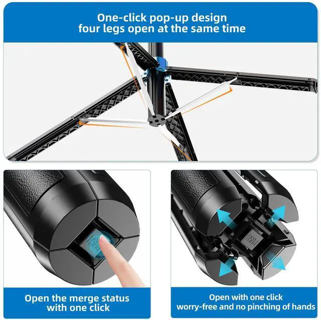 Alt view image 6 of 7 - Selfie Stick Phone Tripod-71 Cell Phone Holder with Remote