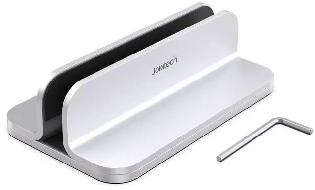 Alt view image 4 of 7 - Aluminum Laptop Stand, Sturdy and Adjustable, Compatible with Apple MacBook Pro/Air, Mac Mini, iPad Pro, Silver