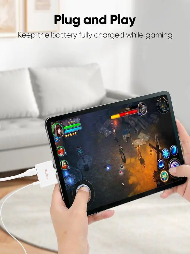 Alt view image 6 of 6 - 2 in 1 USB C to Audio and Fast Charger Adapter PD 100W Super | Type C to 3.5mm Headphone Jack Aux + Charger Splitter Adapter for iPhone 16 15 Pro Max Plus, Galaxy, iPad and More