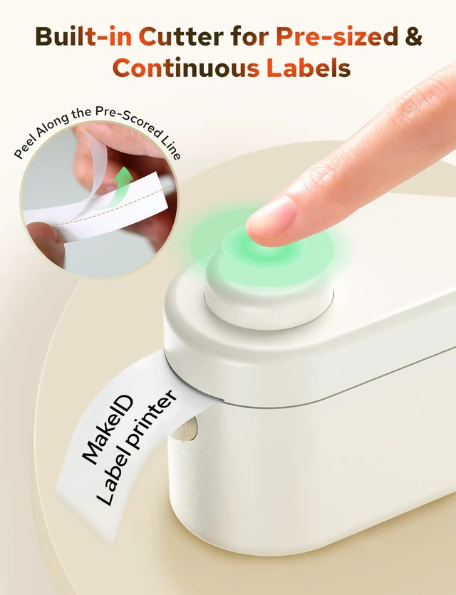 Alt view image 2 of 7 - L1-C Smart Label Maker Machine with Tape Mini Bluetooth Label Maker, Portable & Rechargeable, Compatible with 9/12/16mm Waterproof Tapes for Home, Office, School Organization