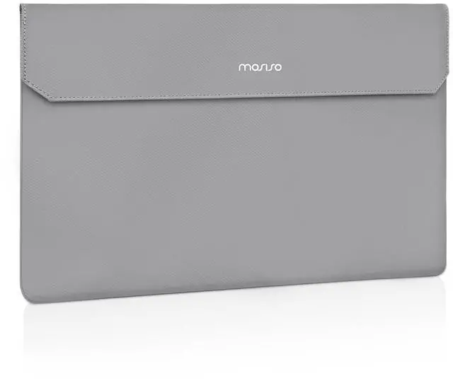 Main image of Portable Monitor Case Sleeve 16.1 inch, Carrying Case for Most 15.6-16.1 inch Portable Travel Display Monitor Laptop, PU Leather Laptop Display Bag with Front Pocket, Gray