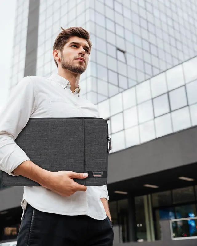 Alt view image 6 of 6 - Portable Monitor Case 18.5 Inch,Protective Padded Sleeve Compatible with CUIUIC UPERFECT COOLHOOD 18.5" Portable Monitor,Travel Bag with 2 Accessory Pocket,Size-17.5"x10.8",Black