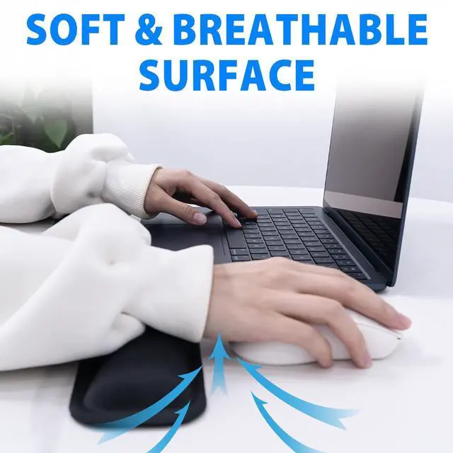 Alt view image 5 of 7 - ! Ergonomic Keyboard Wrist Rest and Mouse Pad Set