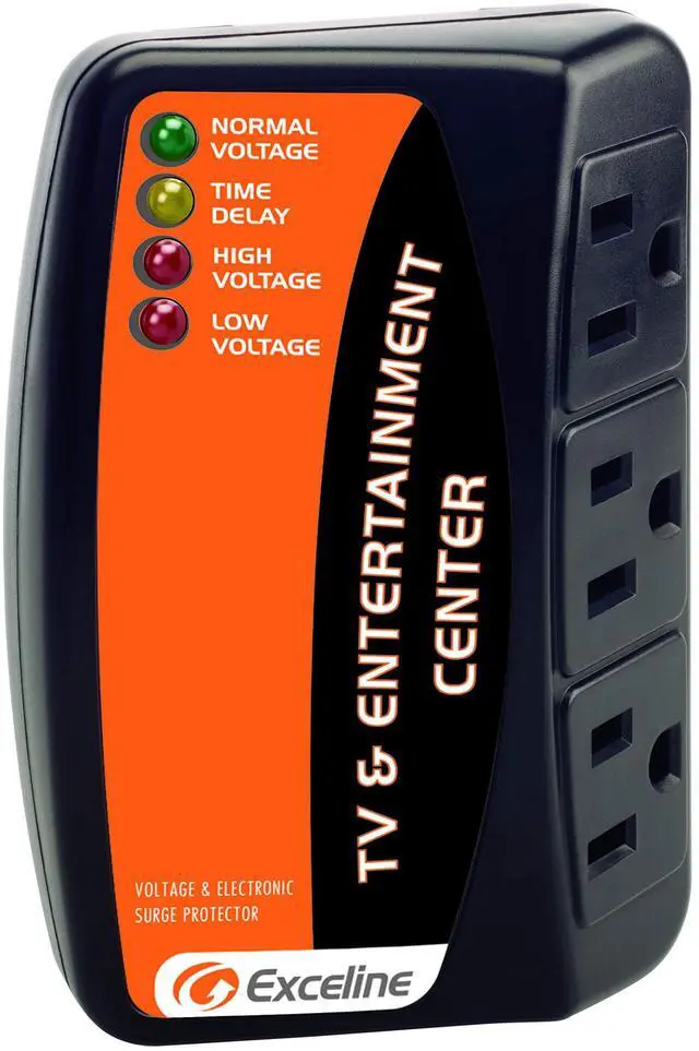 Main image of 3-Outlet Electronic Surge Protector for Tv's, Audio Equipment, Video Games, Computers, Printers