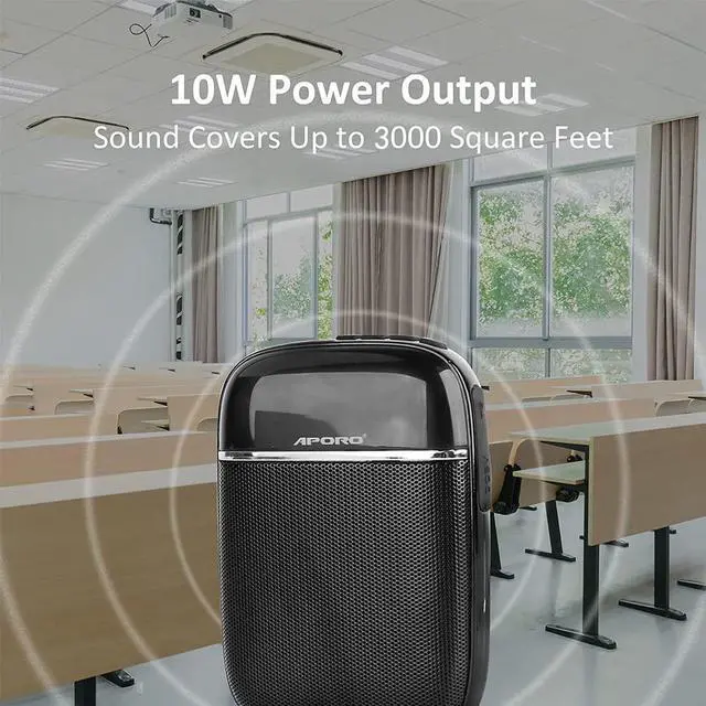 Alt view image 5 of 7 - Portable Bluetooth Voice Amplifier, Voice Amplifier for Teachers Lightweight Personal Microphone with Speaker Wired Headset, Apply to Classroom, Elderly, Coaches, Training, Presentation, Tour Guide