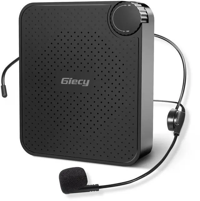 Main image of Portable Voice Amplifier with Wired Microphone Headset, Rechargeable PA System Speaker Personal Microphone, Speech Amplifier Power Amplifiers Loudspeaker for Teachers/Metting/Tour Guide