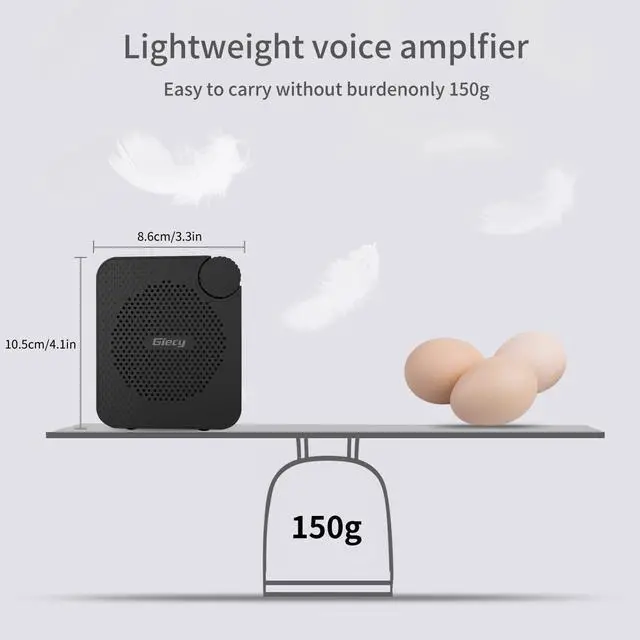 Alt view image 7 of 7 - Portable Voice Amplifier with Wired Microphone Headset, Rechargeable PA System Speaker Personal Microphone, Speech Amplifier Power Amplifiers Loudspeaker for Teachers/Metting/Tour Guide