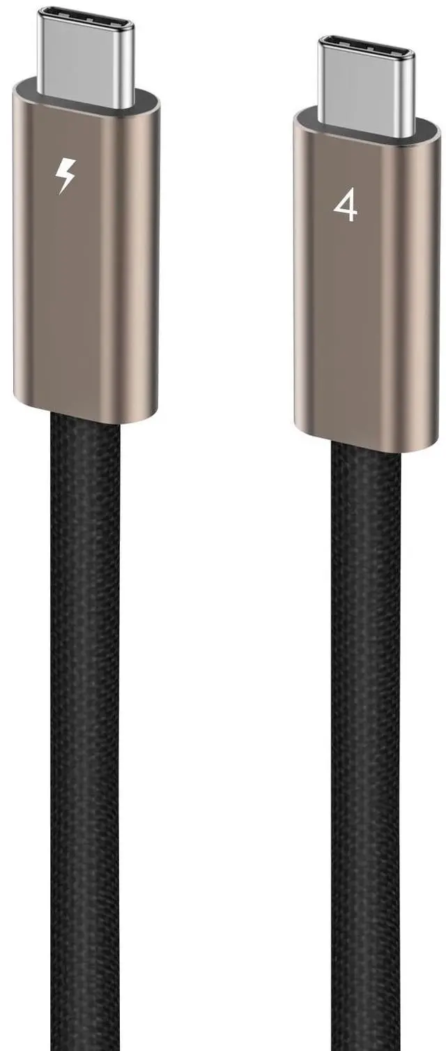 Main image of USB C to USB C Cable 40Gbps 1 FT Short, 240W 100W 60W USB4 Cable 24PIN with Thunderbolt 4 Emarker 48V 5A PD 3.1 Video Audio Data Charger for iPhone17 16 15 Galaxy S26 25 Display PC MacBook