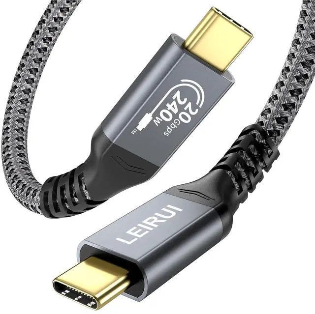 Main image of Long USB C to USB C Cable 240W Fast Charging, 20Gbps High Speed Data Transfer Cable 4K@144Hz/60Hz 8K@30Hz Video Type C Monitor Compatible with Thunderbolt 3/4,MacBook Pro