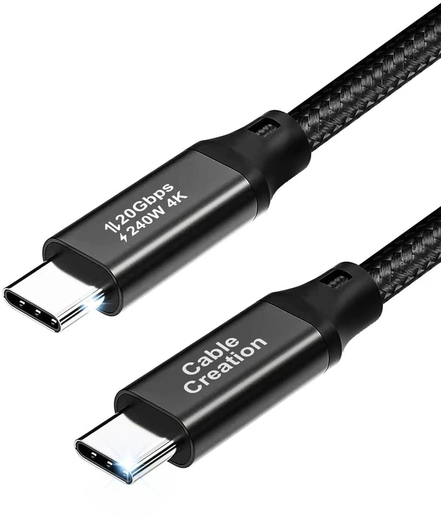 Main image of 1.64FT USB3.2 GEN2x2 Type C to C Cable,4K USB C Video Cable | 20Gbps Data Transfer Cable,240W PD Fast Charging UHD Type C to C Display Cable for iPhone 15 16 Plus,MacBook,iPad,Carplay