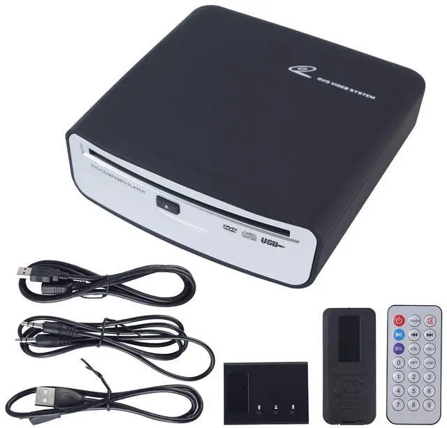 Main image of USB External CD Player for Car, Portable Plug & Play CD Drive with AUX Cable, Universal Car CD Player Compatible with Android Car Stereo, Laptop & Desktop Computer TV