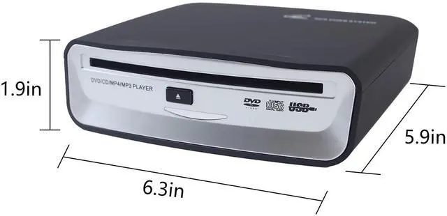 Alt view image 5 of 7 - USB External CD Player for Car, Portable Plug & Play CD Drive with AUX Cable, Universal Car CD Player Compatible with Android Car Stereo, Laptop & Desktop Computer TV