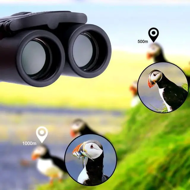 Alt view image 6 of 7 - 500x25 HD Powerful Binoculars 5000M Long Range Folding Mini Telescope Professional Hunting Telescope Zoom Military HD BAK4 FMC Optics for Hunting Sports Outdoor Camping Travel Outdoor Gifts