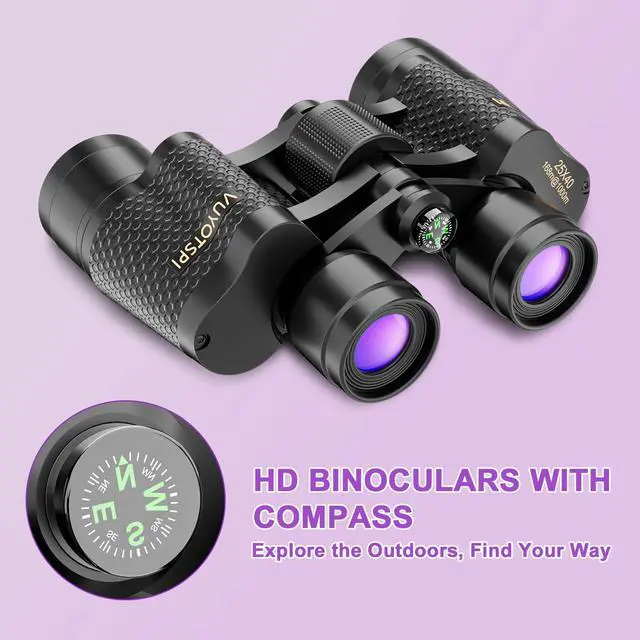 Alt view image 7 of 7 - 25x40 Binoculars for Adults High Powered with Compass, Compact HD Waterproof Binoculars for Bird Watching, Hunting, Concerts, Travel & Outdoor Adventures