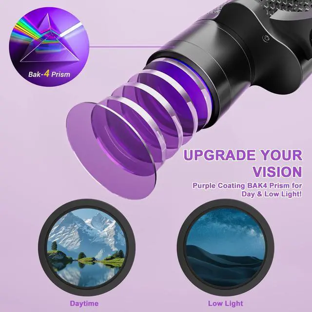 Alt view image 6 of 7 - 25x40 Binoculars for Adults High Powered with Compass, Compact HD Waterproof Binoculars for Bird Watching, Hunting, Concerts, Travel & Outdoor Adventures