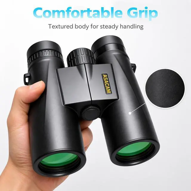 Alt view image 5 of 7 - 12x42 Binoculars for Adults, HD High Powered Binoculars with BAK4 Prism, Lightweight for Bird Watching, Hunting and Travel