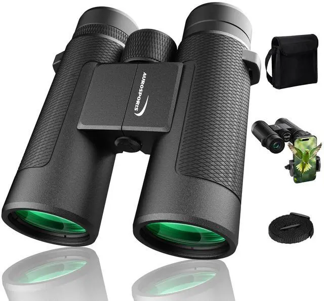 Main image of 15x42 Binoculars for Adults High Powered for Bird Watching Cruise Ship | FMC BAK4 Optics for Wide HD View, Portable Lightweight Binoculars for Hunting Traveling, Easy Focus with Phone Adapter
