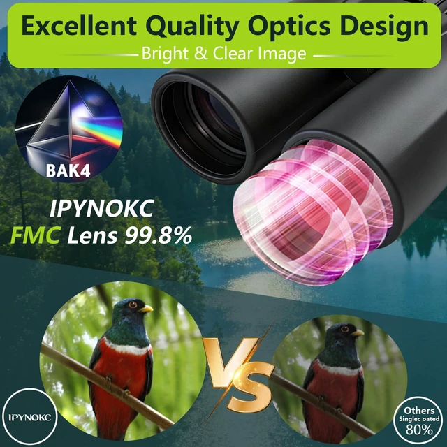 Alt view image 4 of 7 - 15x50 HD High-Powered Binoculars for Adults & Teens Premium Clear Optics for Outdoor, Sports & Travel, Perfect Waterproof Camping Gear and Hunting Essentials for Adventures