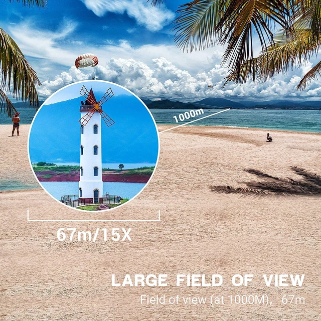 Alt view image 6 of 7 - 25x70 Astronomy Binoculars Giant for Adults, Outdoor Waterproof Binoculars for Travel Stargazing Bird Watching Hunting with Built-in Tripod Adapter and Carrying Bag