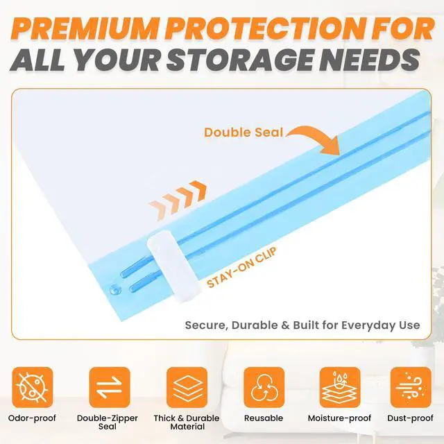 Alt view image 5 of 7 - Travel Vacuum Storage Bags with Rechargeable Cordless Pump, 15-Pack Space Saver Bags for Suitcase & Luggage, Reusable Compression Bags in 3 Carry-On Sizes(16/20/24 Inch)