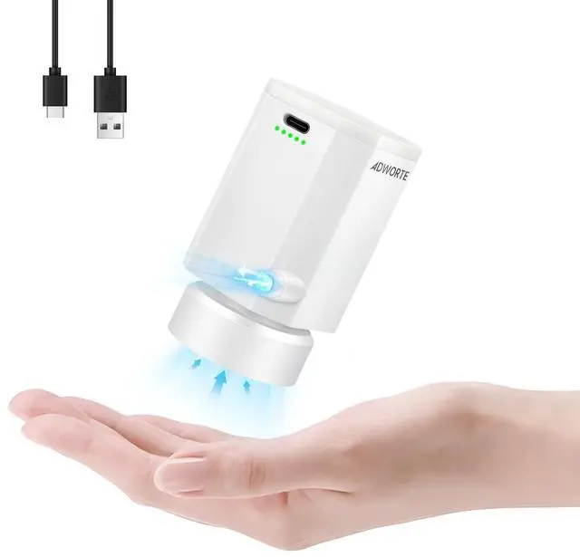 Main image of Cordless Electric Pump for Vacuum Storage Bags Travel Air Pump for Various Space Saver Bags Portable Rechargable Seal Bag Pump for Compression Clothes, Blanket, Luggage (White)