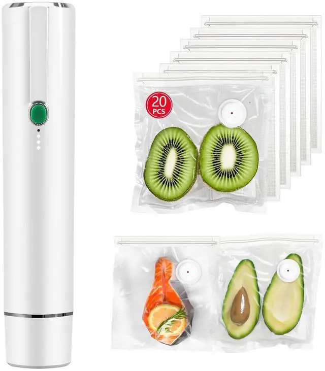 Main image of Vacuum Sealer, vacuum sealer for food, handheld vacuum sealer(Vacuum Sealers+ 20 reusable vacuum seal bags)