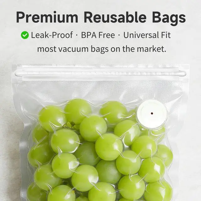 Alt view image 2 of 7 - Vacuum Sealer for Food with 30 BPA-Free Bags, Auto Stop