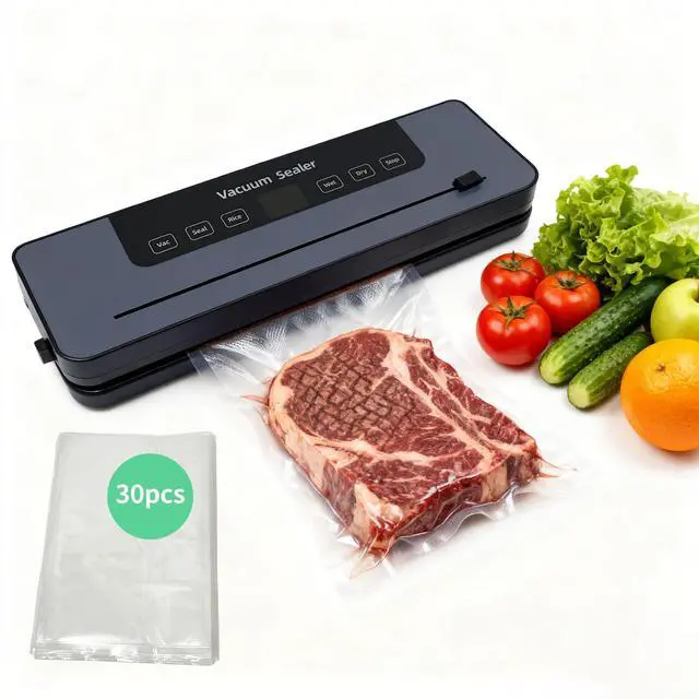 Main image of Vacuum Sealer Machine 75kpa Suction Power, includes 30 Bags and Cutter Included, Compact One-Touch Automatic Food Sealer,5 modes, Dry Moist Fresh Modes for All Saving needs